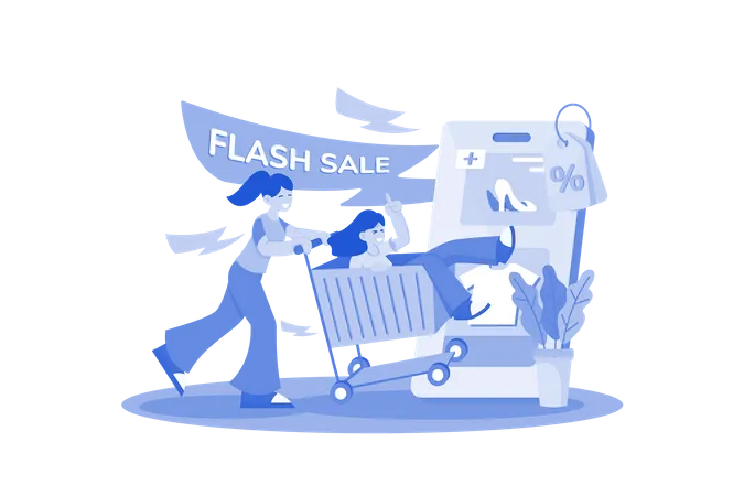 Vente flash  Illustration