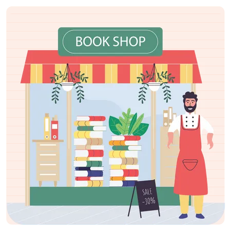 Vente de librairie  Illustration