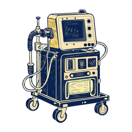 Ventilator Machine  Illustration