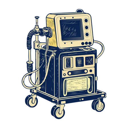 Ventilator Machine  Illustration