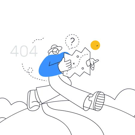 Verbindung aufgrund von Fehler 404 verloren  Illustration