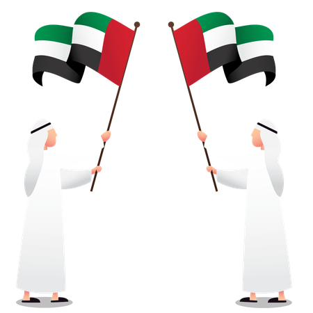 Vereinigte Arabische Emirate, alles Gute zum Nationalfeiertag  Illustration