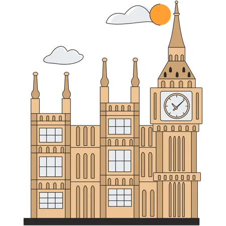 Vereinigtes Königreich - Big Ben  Illustration