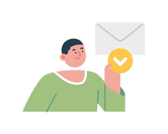 Verificação de e-mail  Ilustração