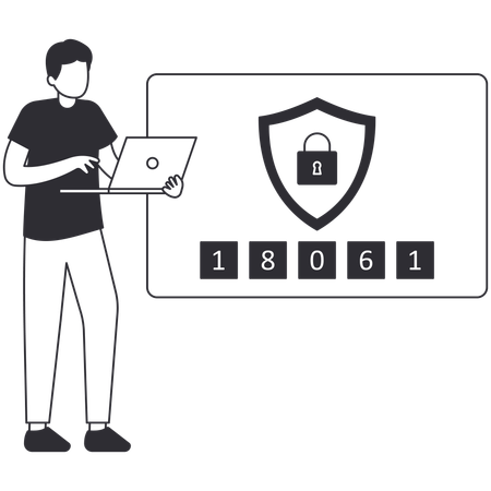 Verificación de autenticación de dos factores  Illustration