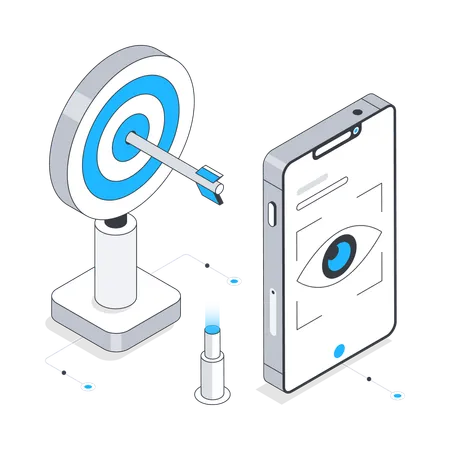 Verificación ocular  Ilustración