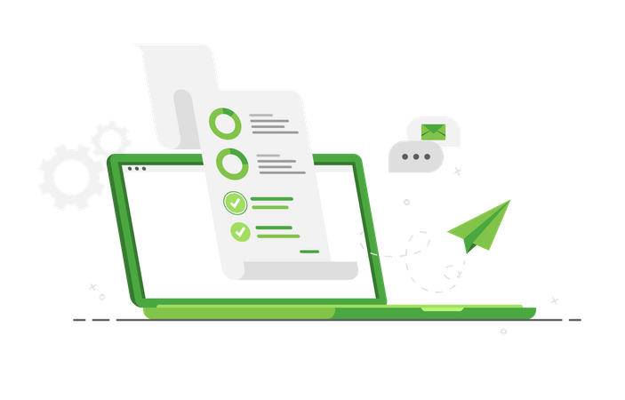 Vérification d'entreprise  Illustration