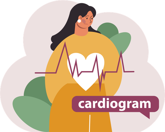 Vérification du cardiogramme  Illustration