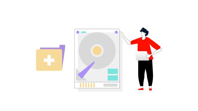 Vérification du disque dur  Illustration