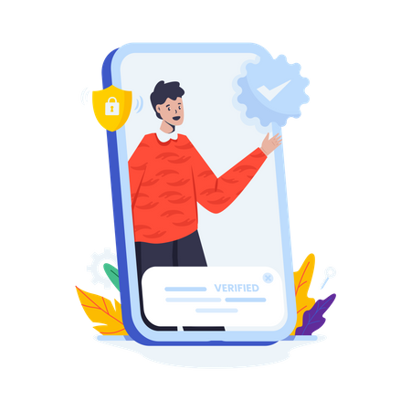 Verified account  Illustration