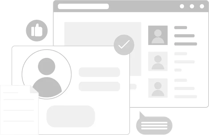 Verified Business Profile  Illustration