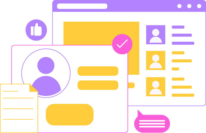 Verified Business Profile  Illustration