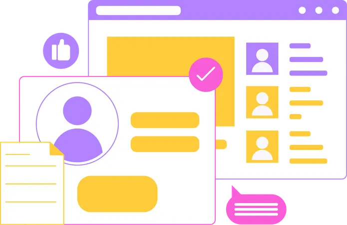Verified Business Profile  Illustration