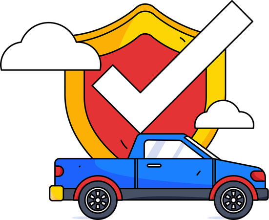 Verified car insurance  Illustration