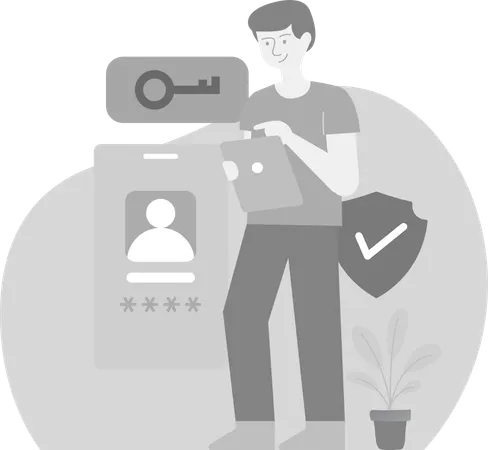 Verified User Security  Illustration