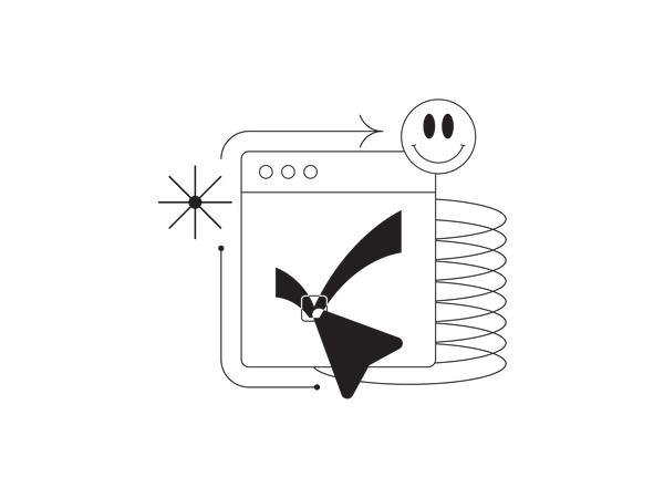 Verified website  Illustration