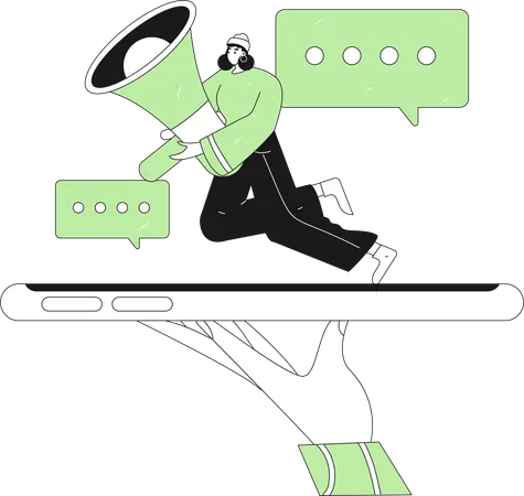 Verkaufsanzeige  Illustration