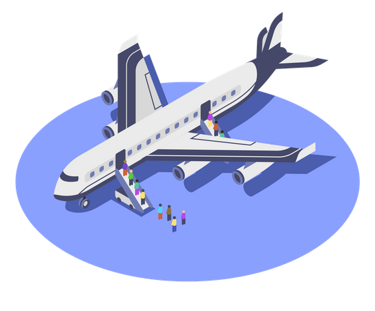 Verkehrsflugzeug  Illustration