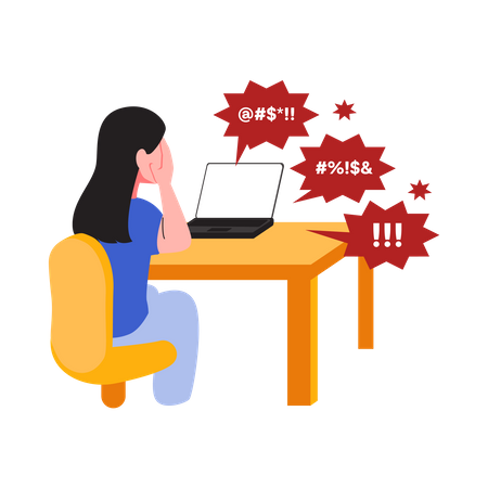 Verletzende Worte  Illustration