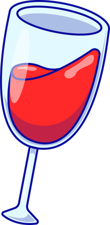 Verre de vin  Illustration