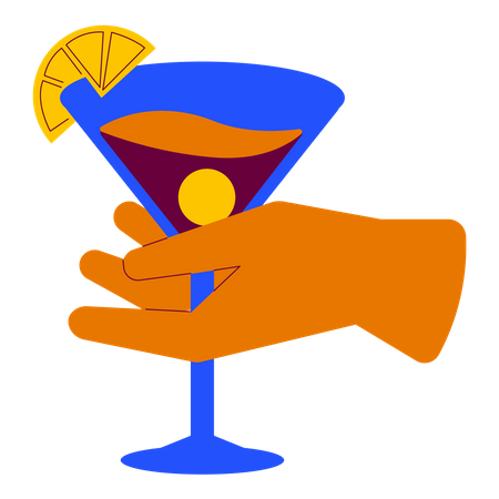 Verre de cocktail  Illustration