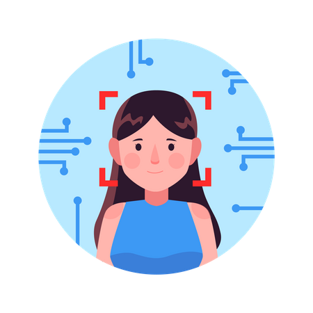 Verrouillage du visage  Illustration