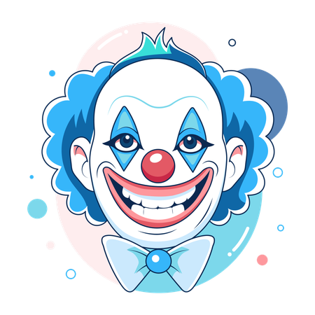 Verrückter Clown  Illustration