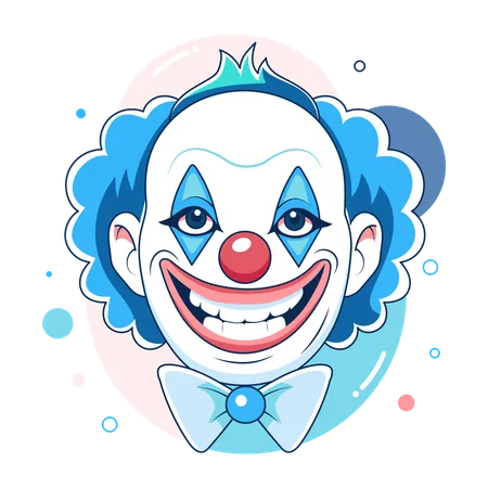 Verrückter Clown  Illustration