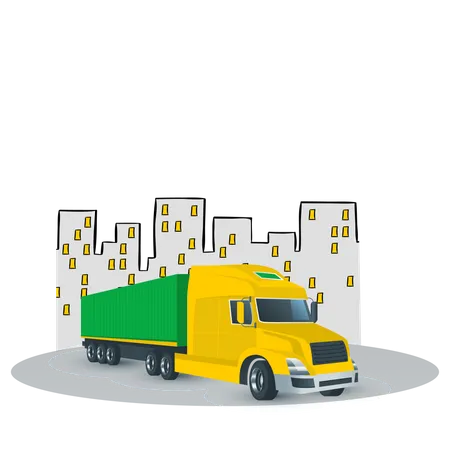 Versand-LKW  Illustration