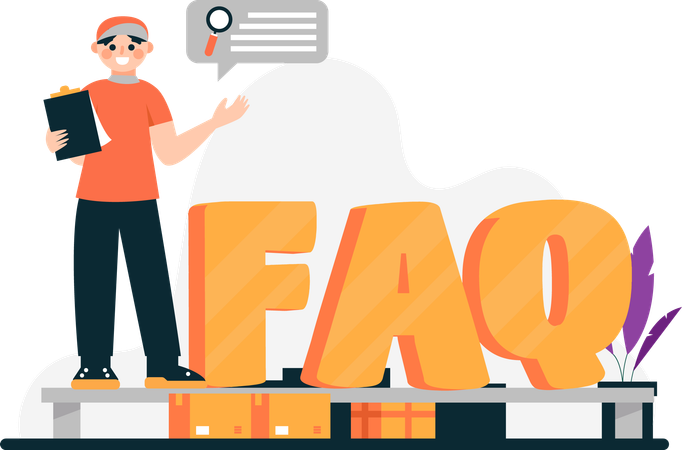 FAQ zum Versandservice  Illustration