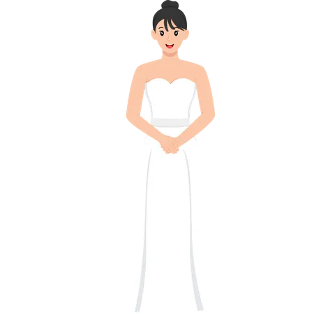 Vestido de novia formal  Ilustración