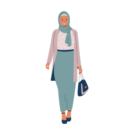 Vestido hijab  Ilustración