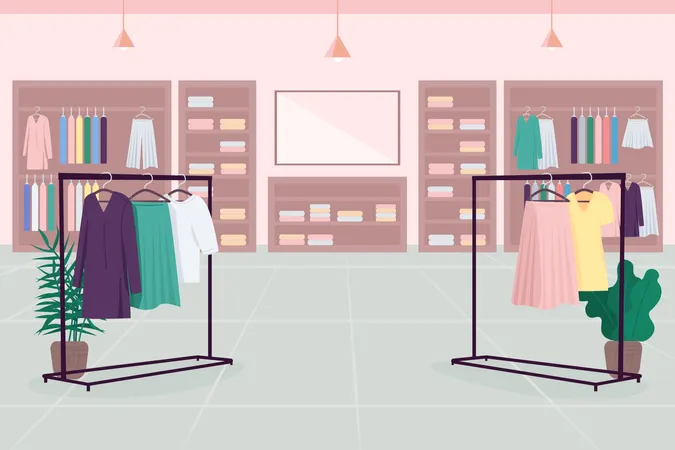 Magasin de vêtements  Illustration