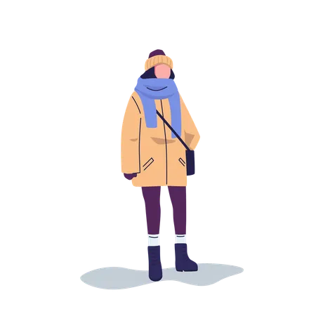 Vêtements pour femmes mode vêtements d'hiver  Illustration