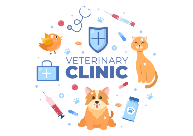 Veterinär Klinik  Illustration