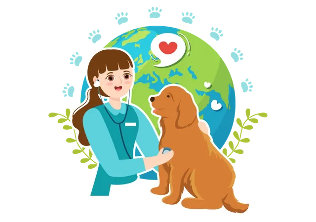 Veterinary Clinic For animal Illustration