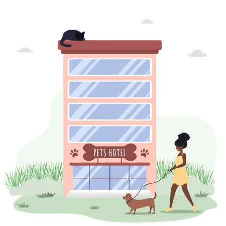 Veterinary clinic for pets  Illustration