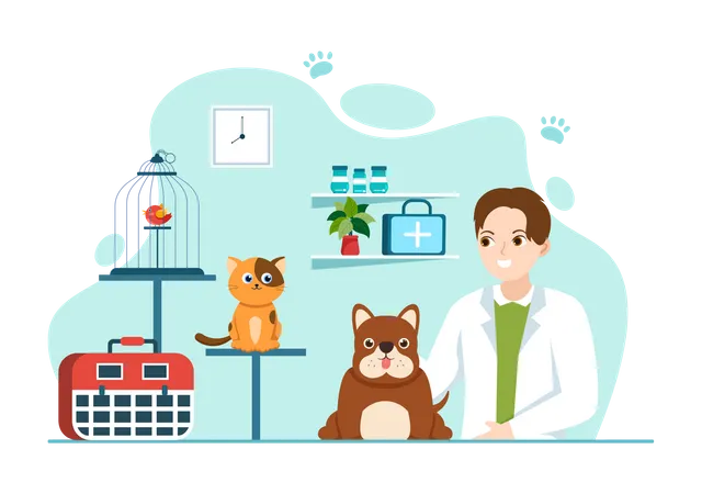 Veterinary Day Illustration