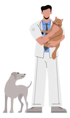 Veterinary doctor  Illustration