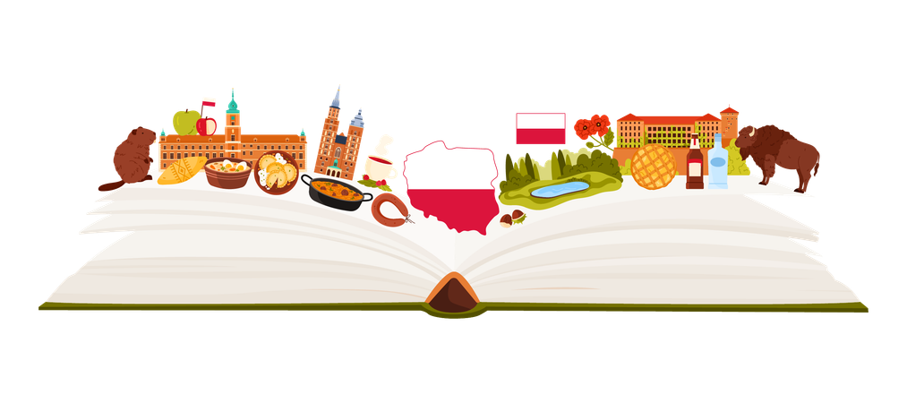 Viajar para a Polônia  Ilustração