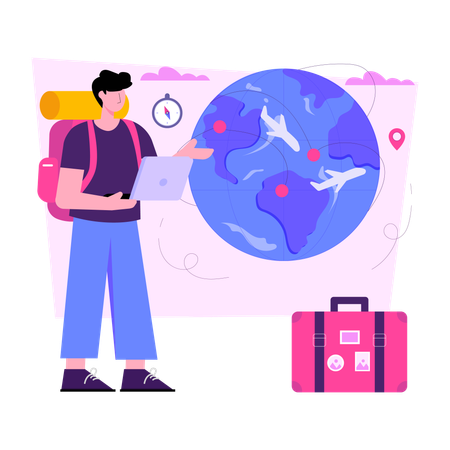 Viagens globais  Ilustração