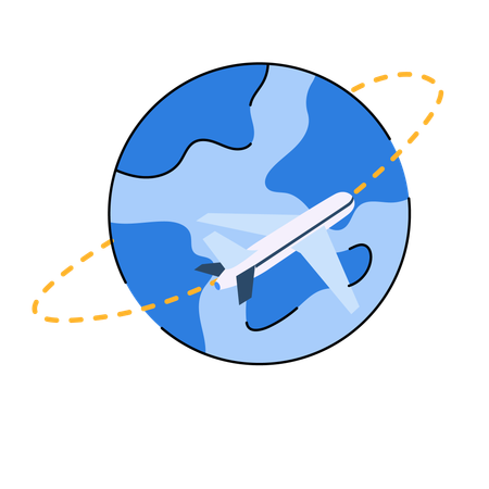Viajes globales  Ilustración