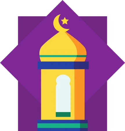 Vibrant Ramadan Lanterns  Illustration