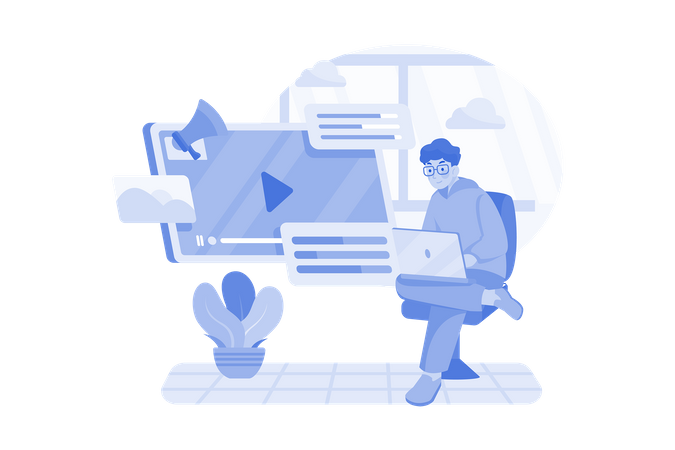 Video Advertising  Illustration