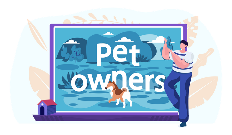 Video blog for pet owners Illustration