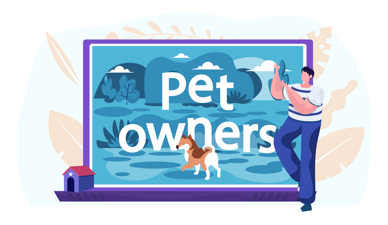 Video blog for pet owners  Illustration