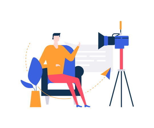 Video-Blogger  Illustration