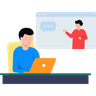 illustrations of video-call