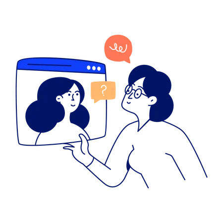 Video Call  Illustration