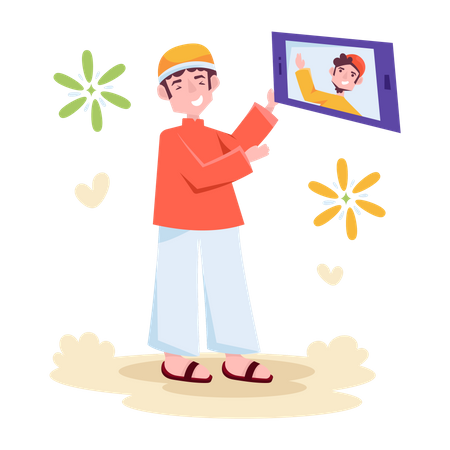 Video Call  Illustration